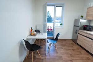 HAAS APARTMENTS HOROVA, Brno, Apartmán s ložnicí, terasou a privátním parkováním